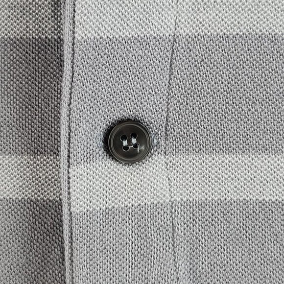 Lacoste Striped Gray Size 3XL (8) Polo Shirt Regular Fit Short Sleeve Peru - Picture 4 of 16